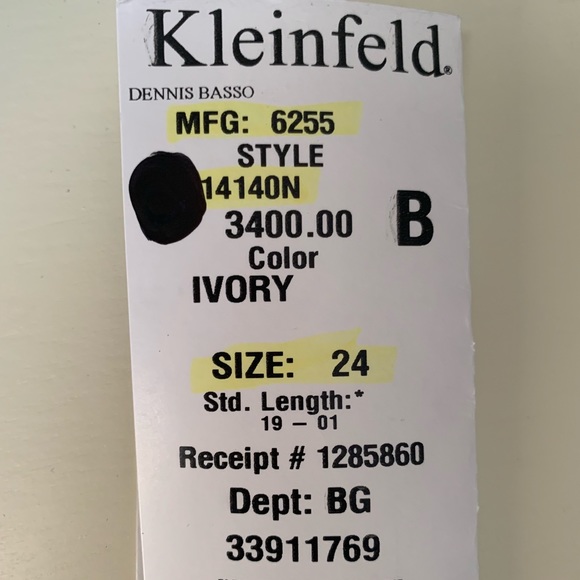 Never Worn Kleinfeld Dress Size 24!! - Picture 3 of 6
